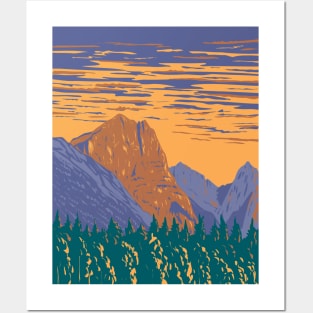 Hozomeen Mountain within Ross Lake National Recreation Area Washington State WPA Poster Art Posters and Art
